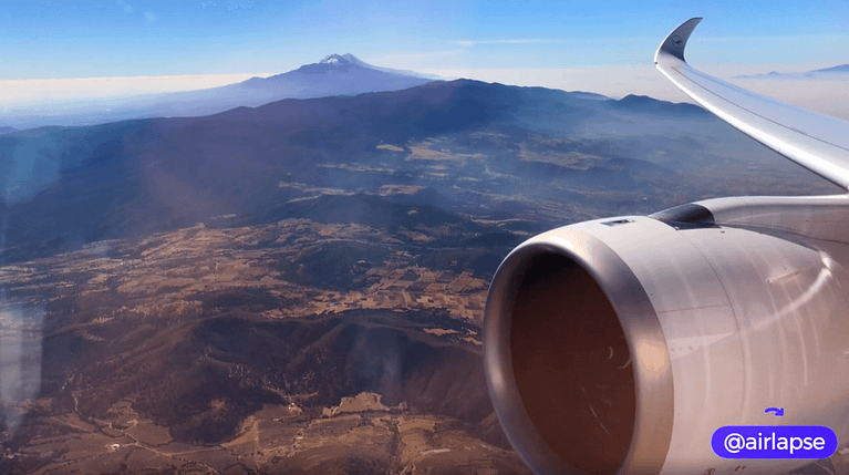 Crazy Smog in Mexico! Lufthansa A350 Mexico to Munich Business Class Scenic Takeoff