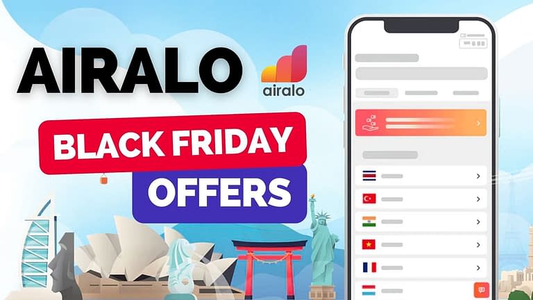 Airalo Black Friday 2022: 20% Discount On Your New eSIMs (Nov 25-30)
