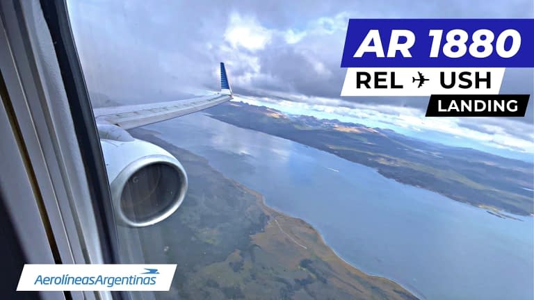 Rainy 737 Landing In Ushuaia: Aerolineas Argentinas AR1880 (Trelew To Ushuaia)