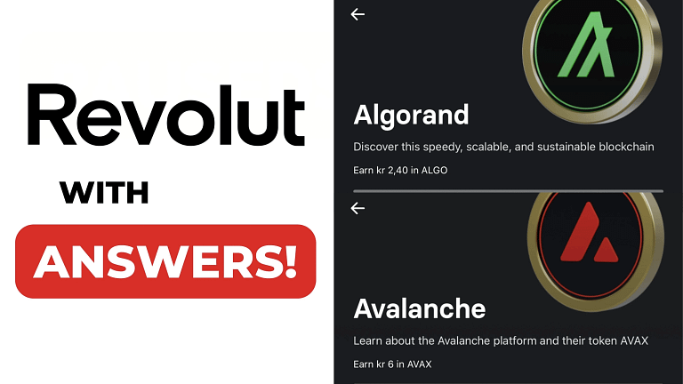 Revolut Learn And Earn Avalanche and Algorand Courses: WITH ANSWERS (2023)