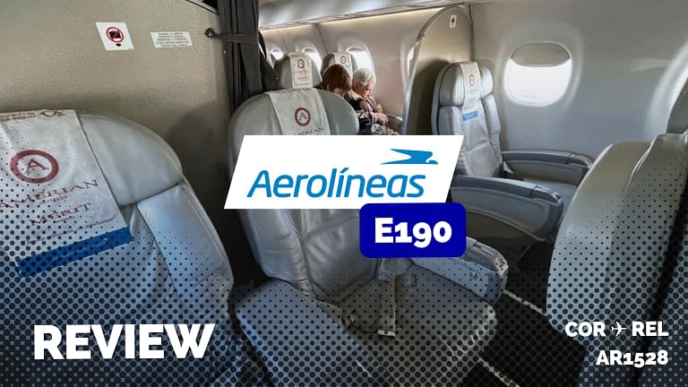 Aerolíneas Argentinas E190 Club Economy: Córdoba To Trelew (2023)