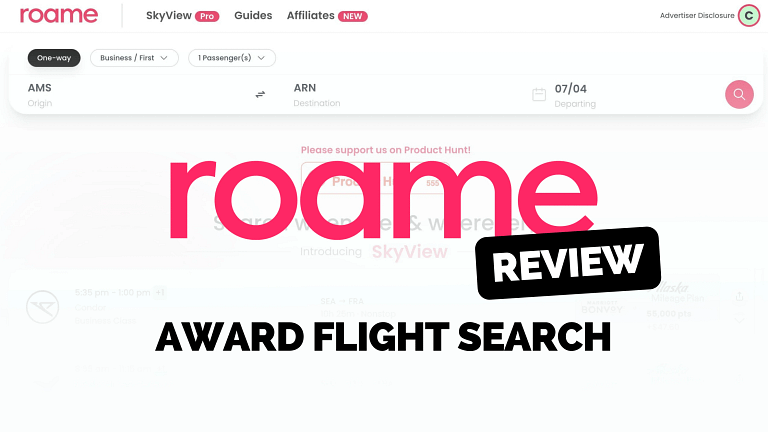 Roame Travel: A New Search Engine For Award Flights That Takes 12 Seconds (2023 Review)