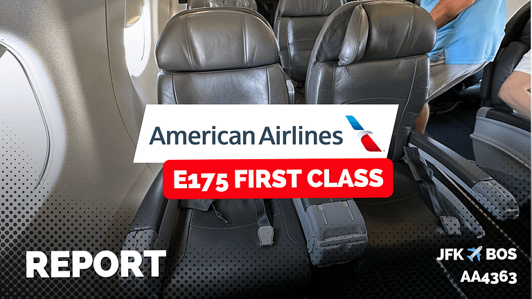American E175 First Class From New York To Boston (2023)