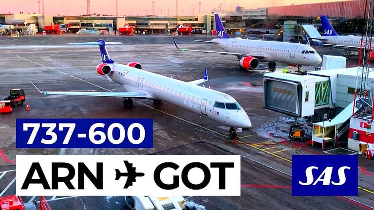 Is this the end of Scandinavian Airlines? SAS 737-600 Stockholm to Gothenburg Economy Class