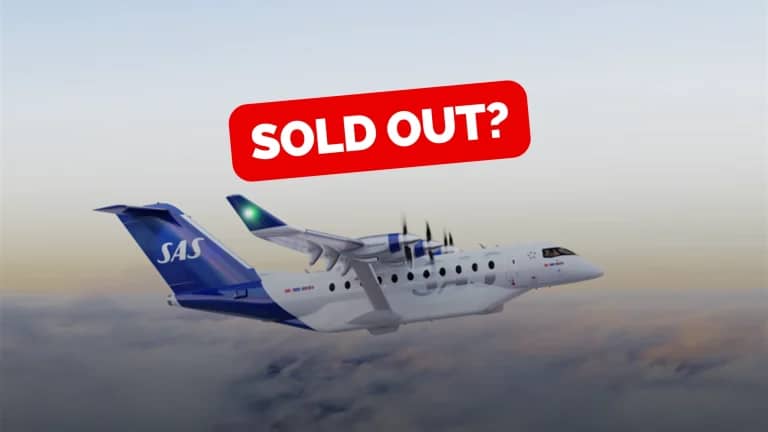 SAS First Electric Flight For 2028 Sold Out In Minutes