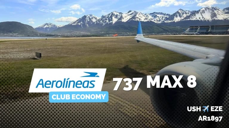 My First Time On The 737 MAX 8: Aerolíneas Argentinas Club Economy Ushuaia To Buenos Aires (2023)
