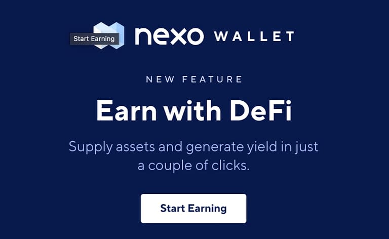 The Nexo Wallet Now Supports Earn With DeFi (2023)