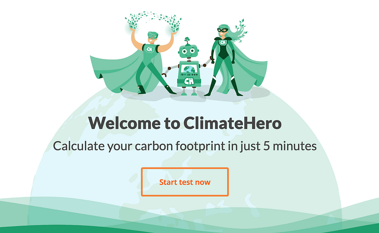 ClimateHero: offset your carbon footprint in just 5 minutes (Carbon Calculator 2022)