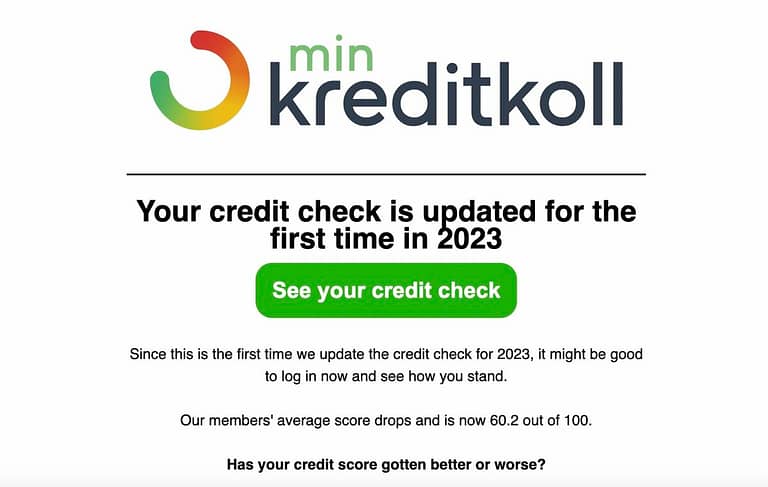 MinKreditkoll Notification: What You Get When Your Credit Score Changes (2023)