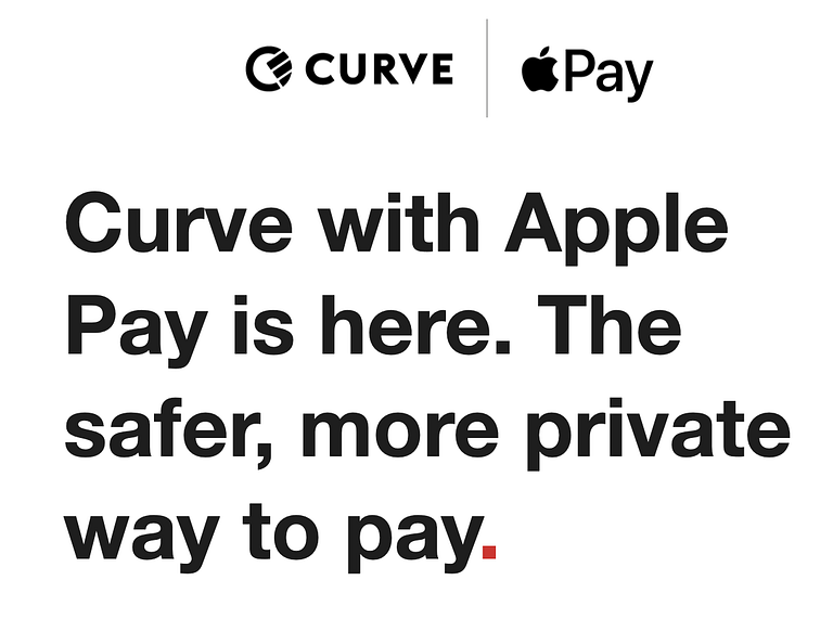 The Curve Card finally supports Apple Pay! Get €5 FREE to try it out!