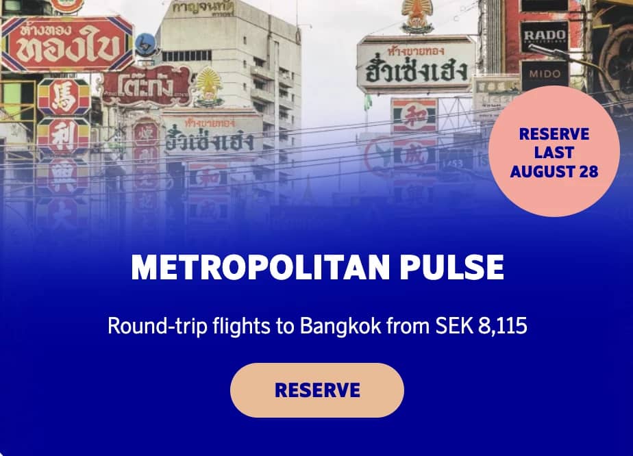 SAS route to Bangkok discounts
