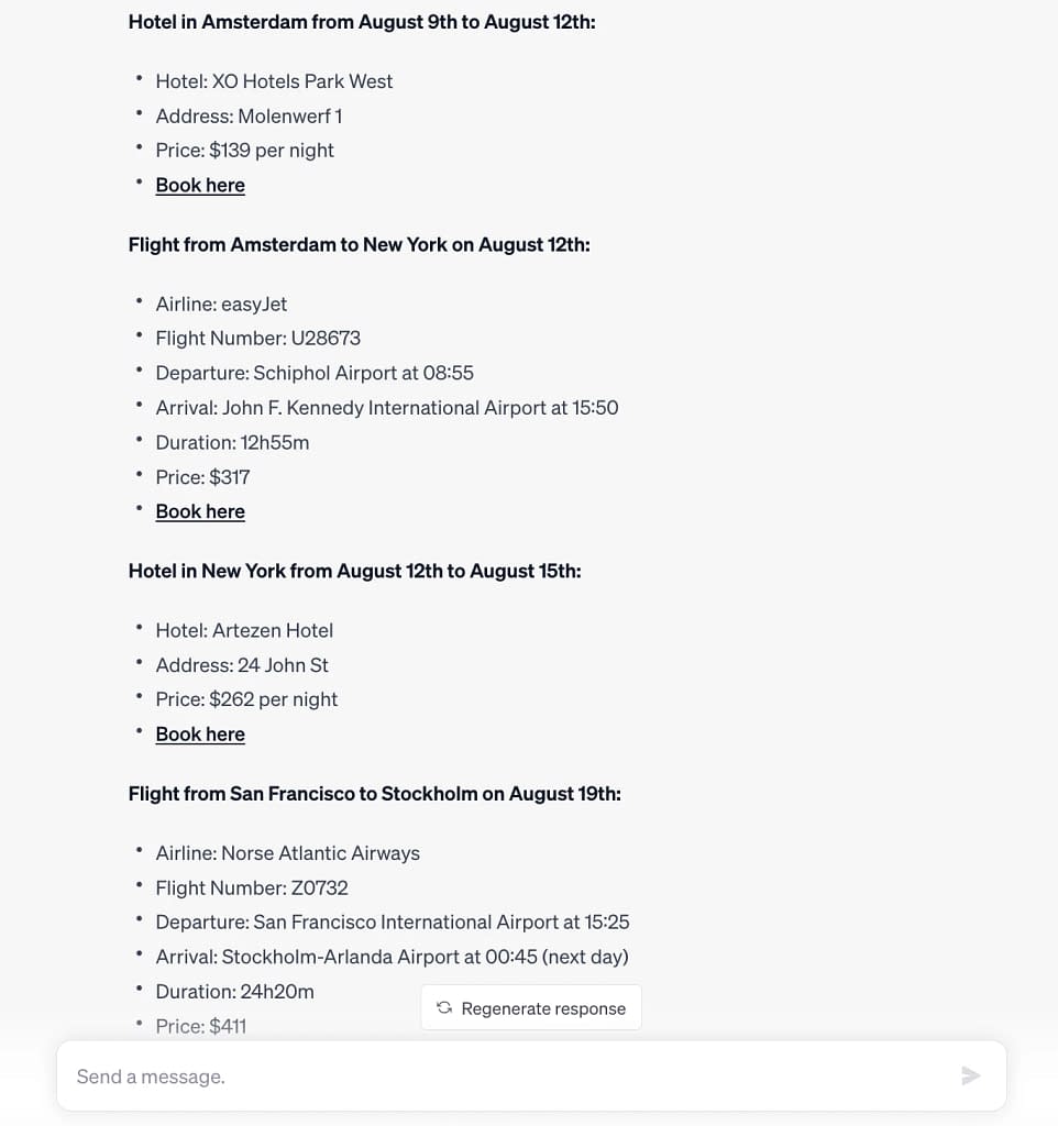 Trip.com ChatGPT Plugin Review