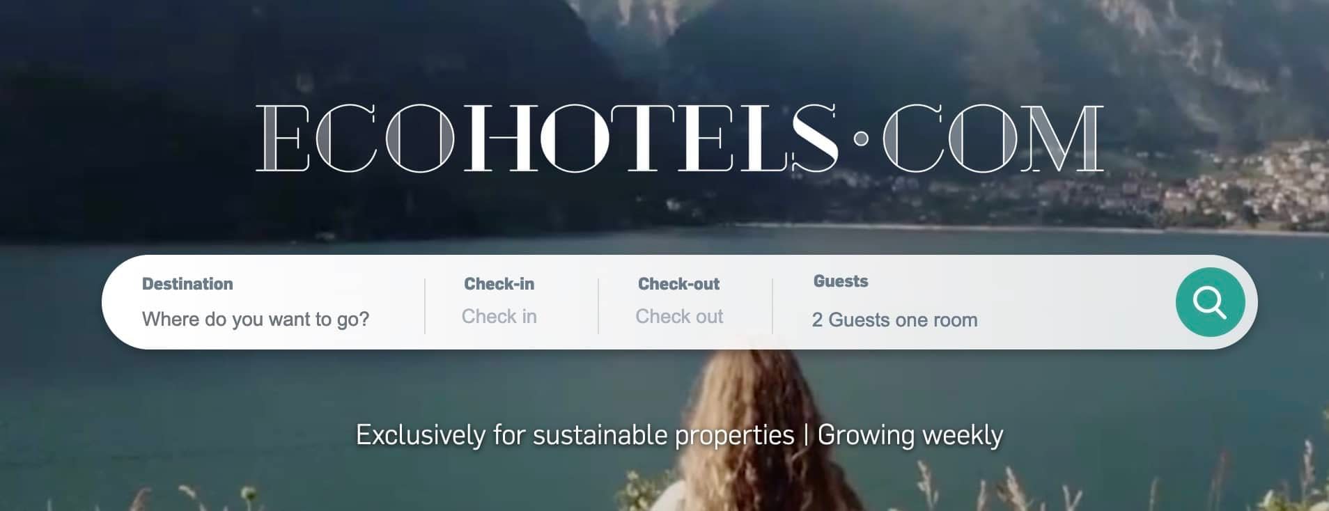 EcoHotels.com main website