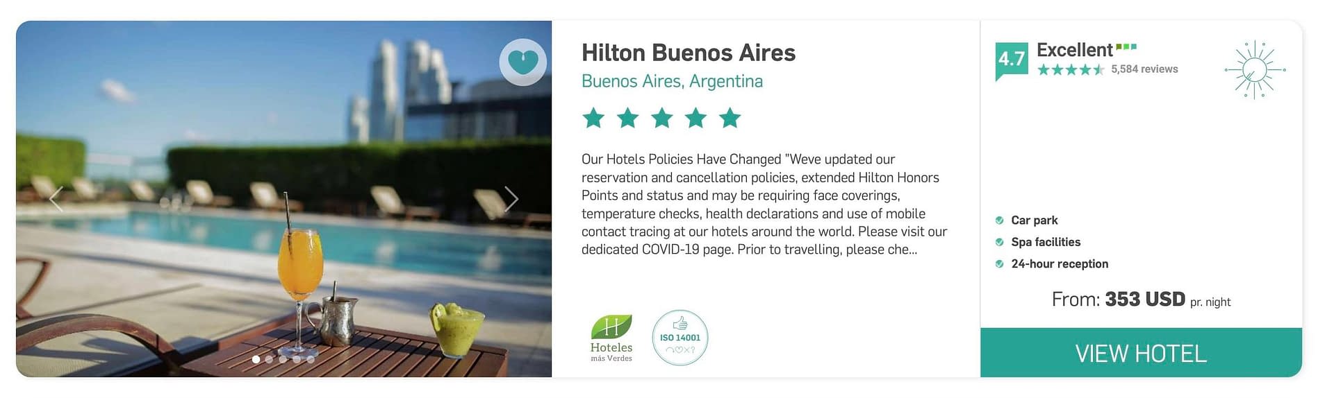 Hilton Buenos Aires on EcoHotels.com