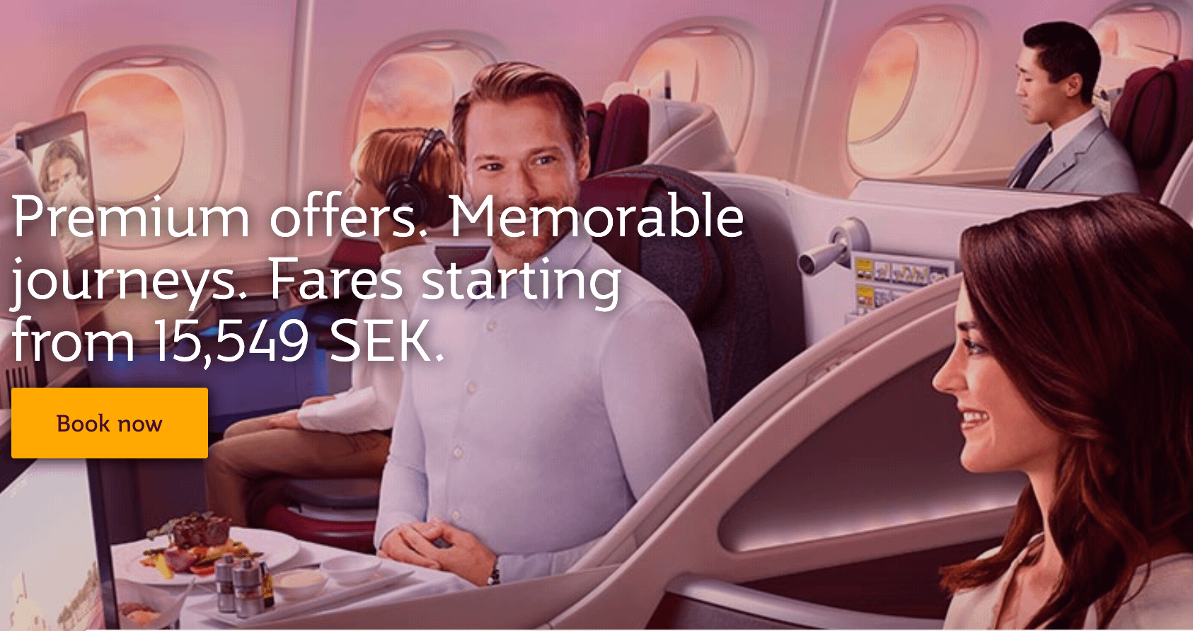 Qatar Airways Business Class Sale 2020. Premium offers from Arlanda to the world