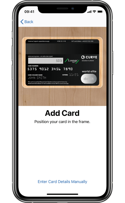 Add Curve to Apple Pay