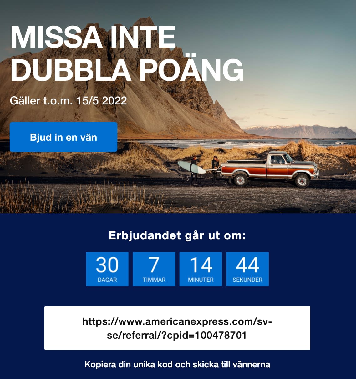 Amex Double Points Offer