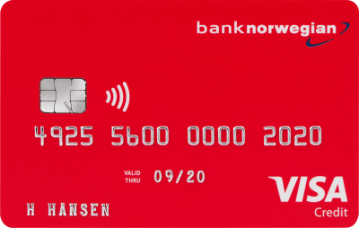 Bank Norwegian Visa, one of the best free credit cards in Sweden in 2022